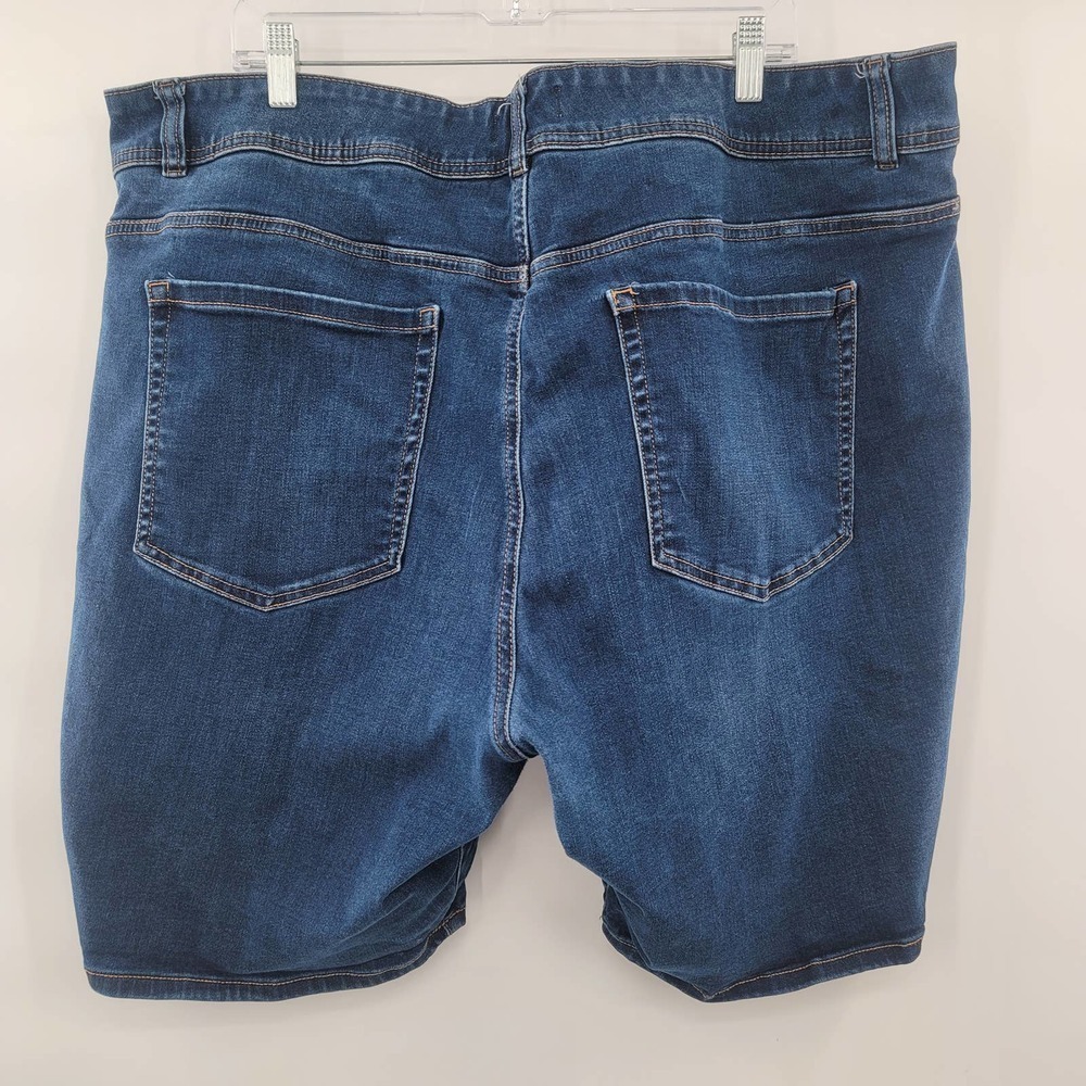 Lane Bryant Denim Jean High Rise Bermuda Shorts Size 26 PLUS size - Picture 2 of 6